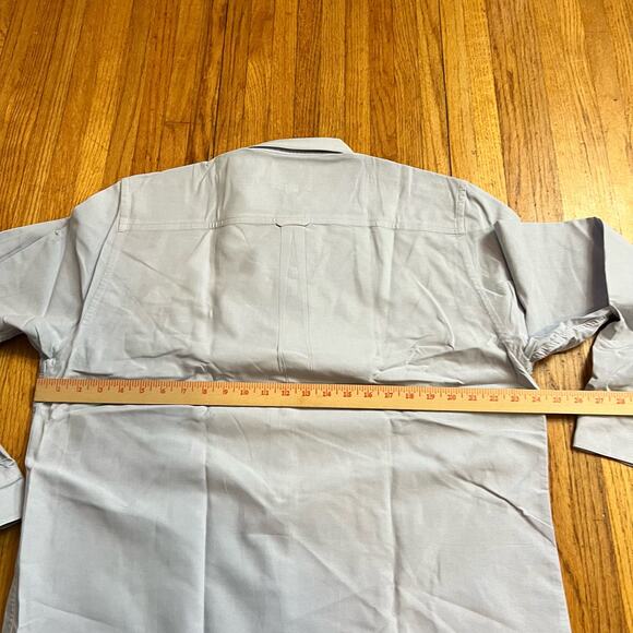 Timberland Shirt Mens Large Light Blue Earth Keeper Button Work - Picture 7 of 7
